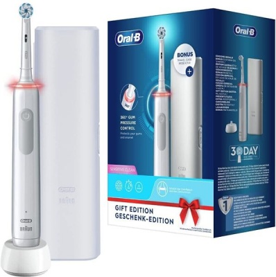Oral B Oral B Pro Series 3 White Electric Toothbrush with Bonus Travel Case
