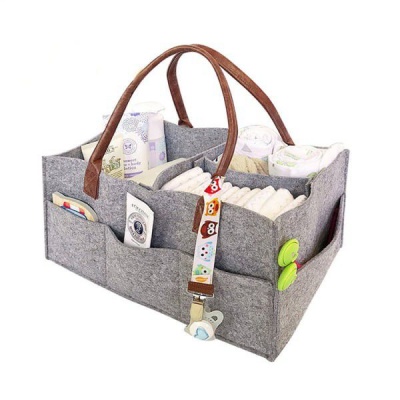 Photo of Optic Life Optic Portable Multi-Pockets Nursery Organiser Diaper Bag - Grey