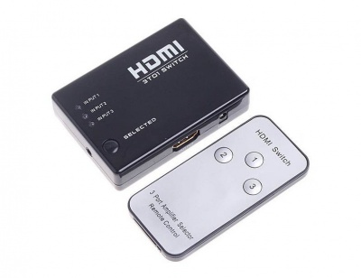 DDR 3 Port HDMI Switch with IR Remote Control
