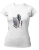 PepperSt Ladies White T-Shirt - Tech Sketch Photo