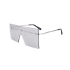 Sophie Moda-Oversized Shield Rimless Sunglasses: Seamless Collection Photo