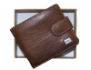 Fino Bifold Genuine Leather Wallet with Gift Box - Brown Photo