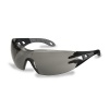 Uvex Pheos Dark Safety Glasses Black / Grey Photo