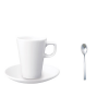 Churchill Latte Espresso Cups Saucer and Spoon - Pack of 2 Photo