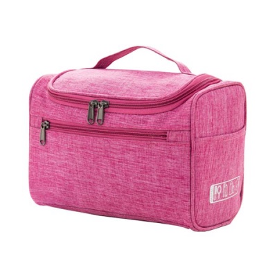Photo of Portable High Capacity Travel Wash Toiletry Bag - Pink