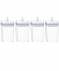 TRENDZ Pack of 4 - 3.3L Narrow Style food canisters Photo
