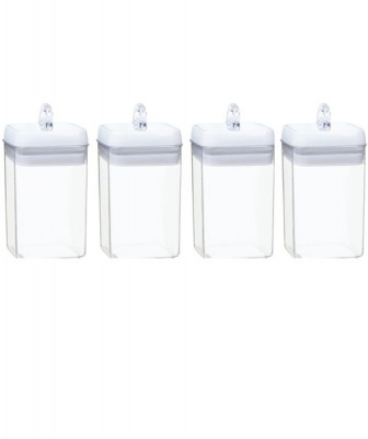 Photo of TRENDZ Pack of 4 - 3.3L Narrow Style food canisters