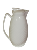 Teapot & Lid 1.6L Porcelain Embossed White W42 Photo