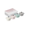 Le Creuset Calm Collection Set of 4 10cm Mini Cocottes Photo