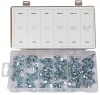 Duratool D01901 Wing Nut Set Steel M5 to M8 75 Pieces Photo