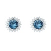 Civetta Spark Sunshine Studs - Swarovski Demin Blue Crystal Photo