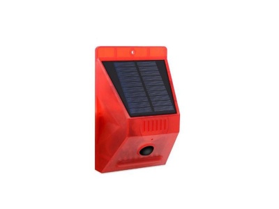 Multipurpose Solar Strobe Alarm Motion Detector with Remote Control Siren