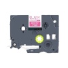 PUTY Compatible Brother TT-MQP35 White on Berry Pink 12mm Label Photo