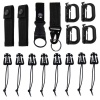 16 Pieces Tactical Gear Clip Strap Molle Attachments for Molle Backpack Photo