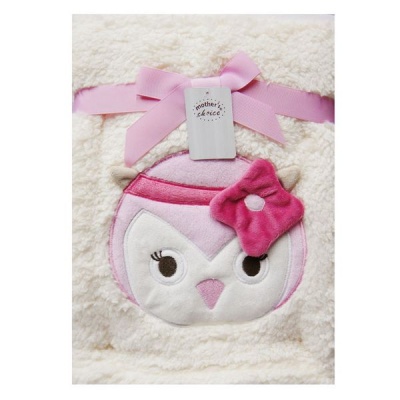 Photo of Mothers Choice Infants Fleece Receiver - "Pink Owl"