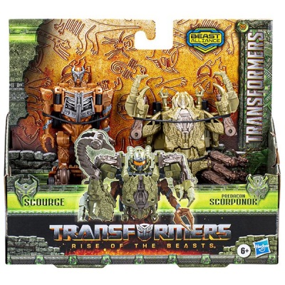 Transformers Rise of the Beasts 12cm Beast Combiner Scourge Predacon Scorponok Figures