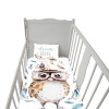 Print with Passion White Baby Owl Cot Duvet Set Photo