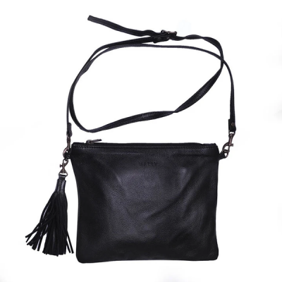 Photo of Mally Leather Bags Mally Bags Poppy Sling Bag in Black