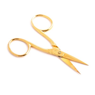Photo of Kellermann 3 Swords Embroidery Scissors Gold-Plated 3.5 Inches BS 1631 G