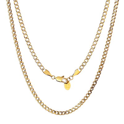 Photo of Colton James Premium Gold Mens Cuban Link Chain - 4mm Thickness