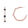 Stella Luna Clara Hoop - Swarovski Montana crystal Rosegold Photo