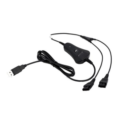 Photo of VT Headset Training bottom cable – USB-to-2xQD Y Cable - 5 Pack