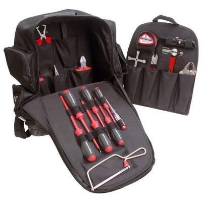 Photo of HellermannTyton Electrician’s 20 Piece Tool Backpack