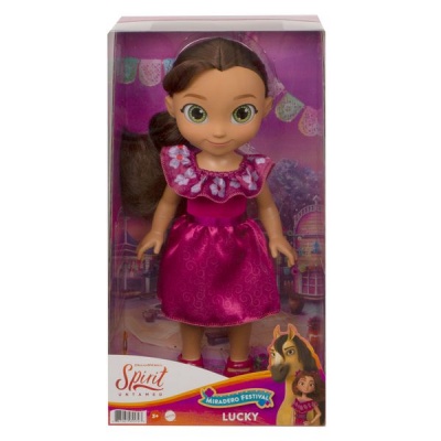 Photo of Spirit Toddler Lucky Doll with dress and matching shoes.
