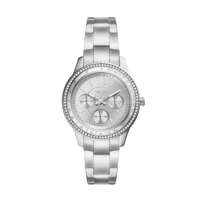 Fossil Stella Sport WomenS Silver Stainless Steel Watch ES5108