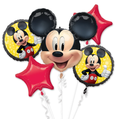 Anagram Disney Mickey Mouse Balloon Bouquet 5 Piece for Boys Birthday