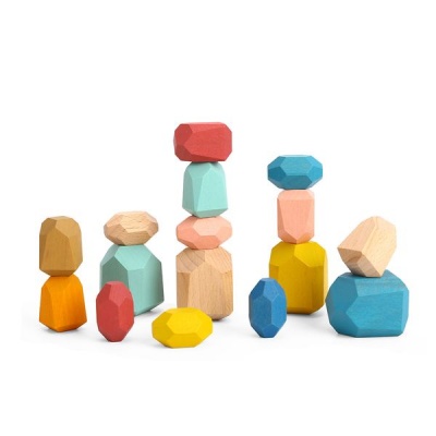 TookyToy Wooden Stacking Stones