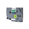 PUTY Compatible Brother Label TT-TZ721 Black on Green Tape Photo
