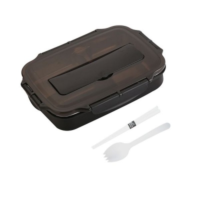 4 Compartment Stainless Steel Lunch Box Food Container With Utensil
