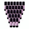 30ml Pink & Glossy Black Airless Bottle - 25 Pack Photo