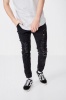 Men's Factorie Moto Denim Cuffed Jean - Almost Black Distressed Photo