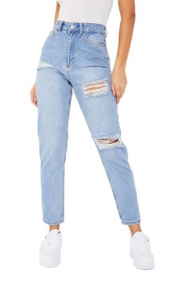 Photo of I Saw It First Ladies - Light Wash Ripped Mom Jeans