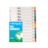 Butterfly A4 File Dividers Bright Board - Jan-Dec Photo