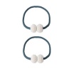 2 Set Magnetic Pearl Curtain Ties-Ocean Blue Photo