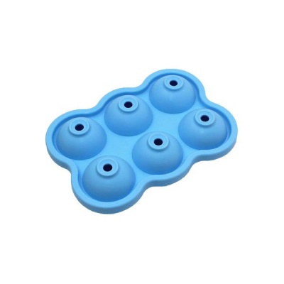 Photo of 6 Ball Boulders Silicone Ice Tray- Light Blue