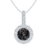 Civetta Spark Rachel Pendent - Swarovski Silver Night Crystal Rosegold Photo
