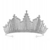 Olive Tree - Rhinestone Crystal Styled Tiara 34 - Bridal / Formal - Silver Photo