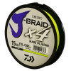 Daiwa J-Braid X4 Braided Fishing Line 6.8KG/15LB .19MM Colour Yellow 270m Spool Photo