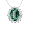 Civetta Spark Diana Necklace with Swarovski Emerald Crystal Photo