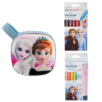 Disney Frozen Bluetooth Speaker Colour Fibre Markers Oil Pastels Bundle