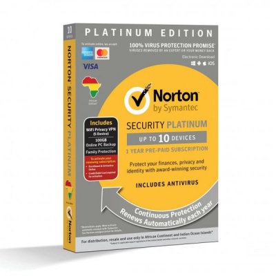 Photo of Norton Security Platinum 10 Device Package