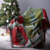 Linen Boutique Christmas Sofa Decorative Throw Knitted Blanket Photo