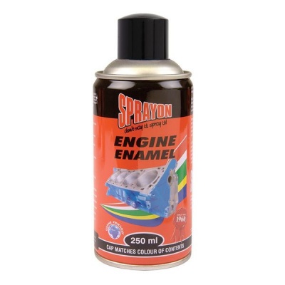 Photo of Sprayon Engine Enamel Spray Paint Gloss Black