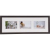 Henzo Modern Gallery Frame Dark Brown 20x60cm with 3x 13x18cm picture inserts Photo