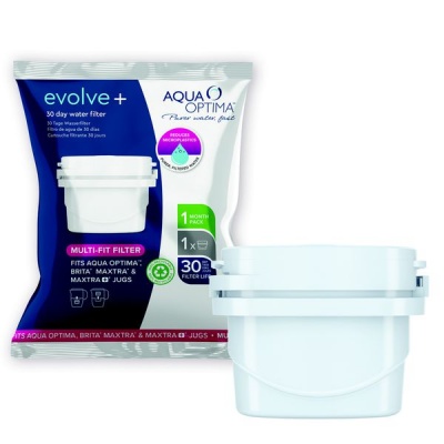Photo of Aqua Optima Filter Single Plastic White 30 Day "Evolve "