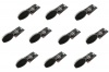 10 x BaByliss Plastic Bristle Massage Hairbrush For Women & Girls Black Photo